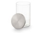 Vivalto Bocal rond en borosilicate 1,1 L avec couvercle en acier 10 x 16 x 10 cm (Set de 12)