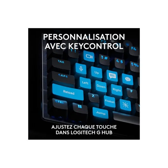 Logitech G Pro X TKL Rapid - Clavier gaming filaire mécanique - Switchs analogiques magnétiques - Rétroéclairage RGB personnalisable - Format TKL - Disposition AZERTY - Noir