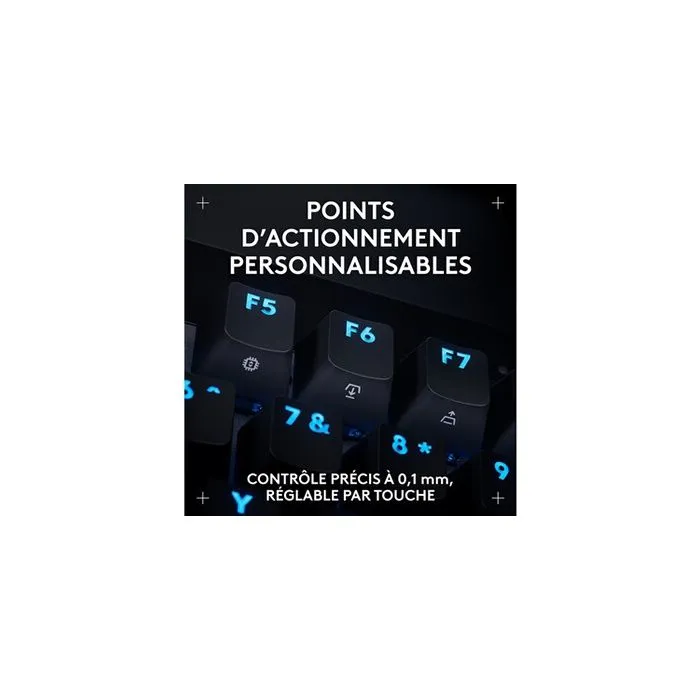 Logitech G Pro X TKL Rapid - Clavier gaming filaire mécanique - Switchs analogiques magnétiques - Rétroéclairage RGB personnalisable - Format TKL - Disposition AZERTY - Noir
