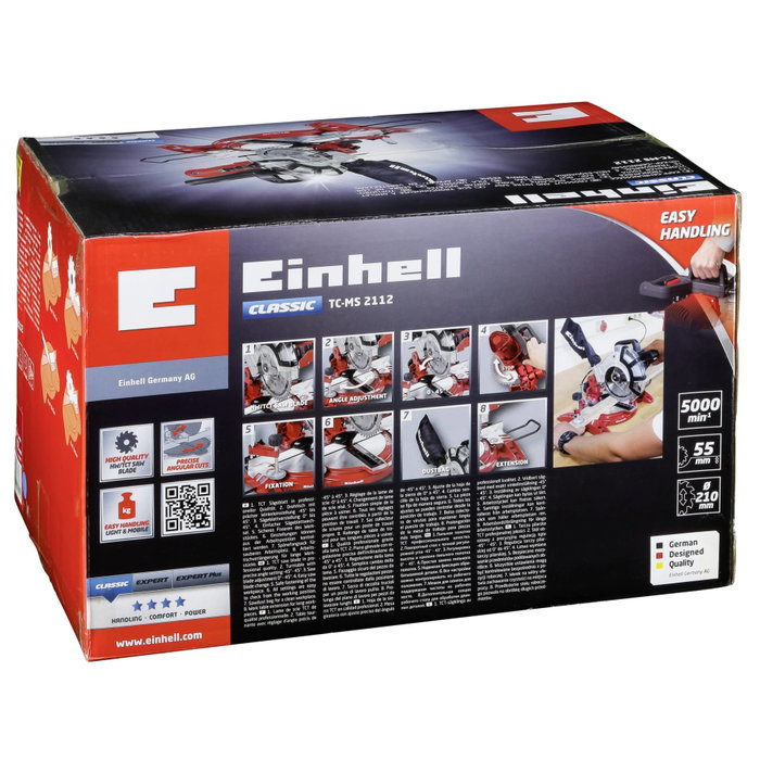 Einhell TC-MS 2112 Scie à onglet et à coupes transversales Einhell TC-MS 2112 Scie à onglet et à coupes transversales