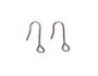 Innspiro Boucles d'oreilles en métal crochet hippie ouvert simple argenté vieilli