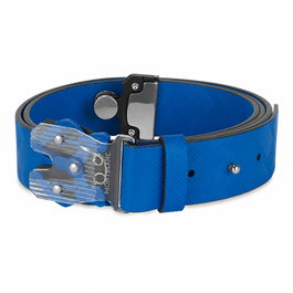 Montblanc MB130244 Ceinture en cuir bleu