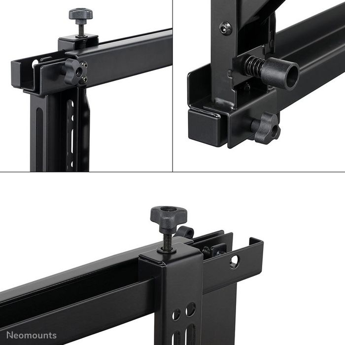 Neomounts WL95-800BL1 - Support mural push-pull pour écrans TV 42 à 70 pouces, VESA 200x200 à 600x400 mm, ajustable, charge max 35 kg, noir