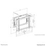 Neomounts WL95-800BL1 - Support mural push-pull pour écrans TV 42 à 70 pouces, VESA 200x200 à 600x400 mm, ajustable, charge max 35 kg, noir