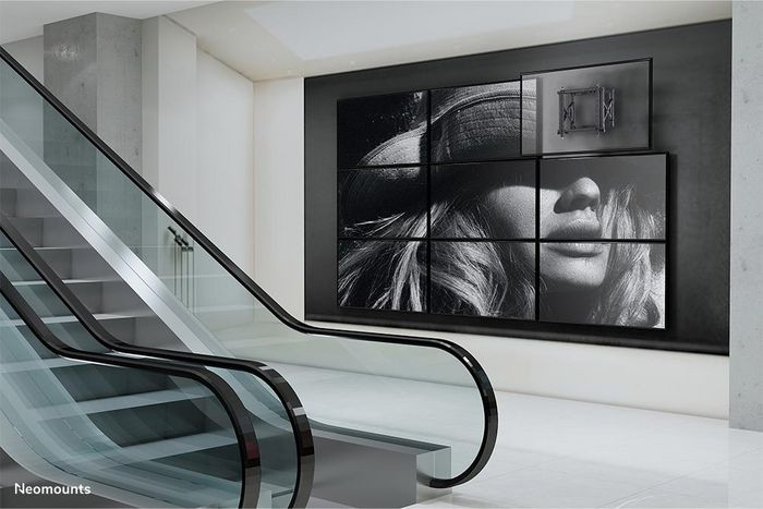 Neomounts WL95-800BL1 - Support mural push-pull pour écrans TV 42 à 70 pouces, VESA 200x200 à 600x400 mm, ajustable, charge max 35 kg, noir