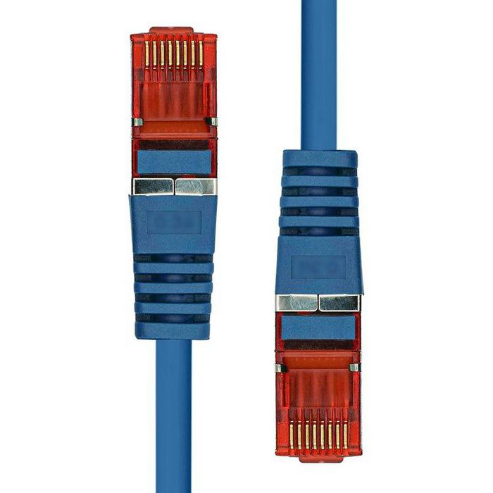 ProXtend Câble Ethernet RJ45 CAT6 F/UTP blindé 7 mètres, conducteur cuivre, gaine LSZH bleue, connecteur plaqué or 50µ ProXtend Câble Ethernet RJ45 CAT6 F/UTP blindé 7 mètres, conducteur cuivre, gaine LSZH bleue, connecteur plaqué or 50µ