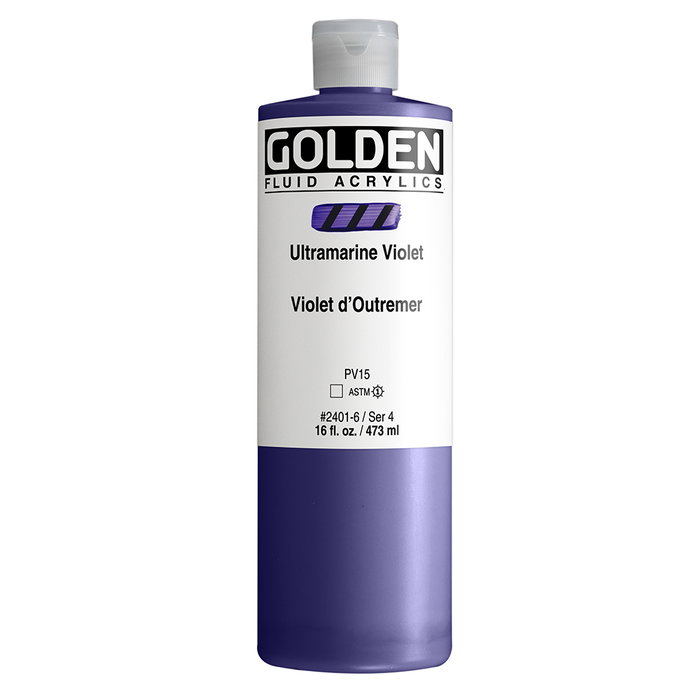 Golden Couleurs Acryliques Fluides Violet Ultramar 473 ml Golden Couleurs Acryliques Fluides Violet Ultramar 473 ml