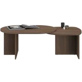 Parisot Table basse pivotante BETTY Ovale orme torréfié
