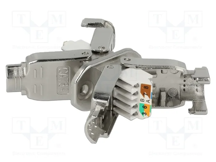 DELOCK Connecteur RJ45 Cat 6a blindé argent