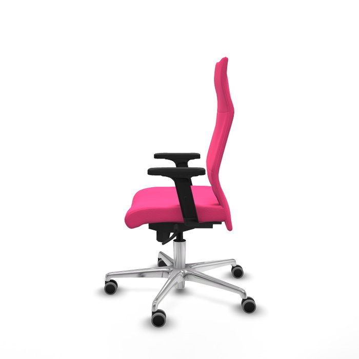 Piqueras Y Crespo Fauteuil Albacete Rose avec mécanisme Synchro et base Aluminium Piqueras Y Crespo Fauteuil Albacete Rose avec mécanisme Synchro et base Aluminium