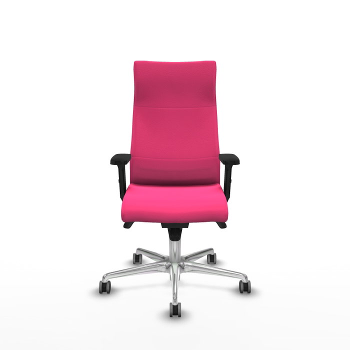 Piqueras Y Crespo Fauteuil Albacete Rose avec mécanisme Synchro et base Aluminium Piqueras Y Crespo Fauteuil Albacete Rose avec mécanisme Synchro et base Aluminium