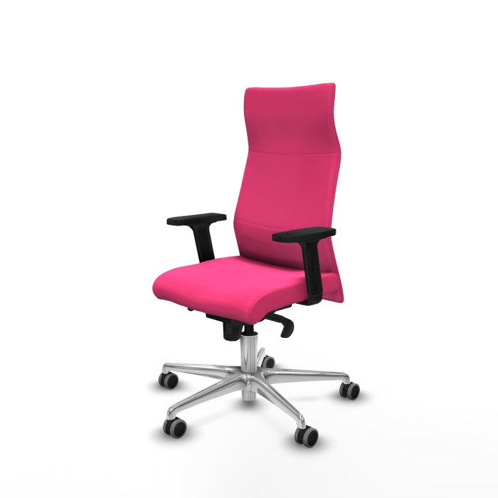 Piqueras Y Crespo Fauteuil Albacete Rose avec mécanisme Synchro et base Aluminium Piqueras Y Crespo Fauteuil Albacete Rose avec mécanisme Synchro et base Aluminium