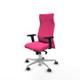 Piqueras Y Crespo Fauteuil Albacete Rose avec mécanisme Synchro et base Aluminium