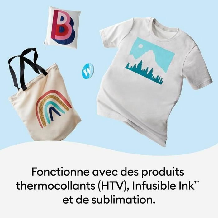 Cricut EasyPress 3 - Bleu - Plaque chauffante de 23 x 23 cm