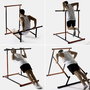 Pack station de tractions fitness et set de bandes de résistance avec accessoires et guide InnovaGoods