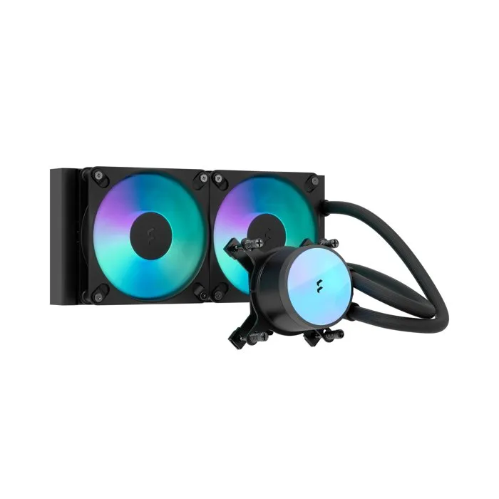 Fractal Design Radius 240 RGB Black - Watercooling AIO RGB avec ventilateurs 240 mm Fractal Design Radius 240 RGB Black - Watercooling AIO RGB avec ventilateurs 240 mm