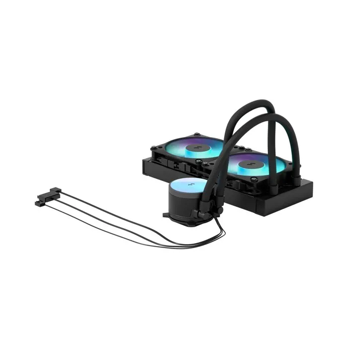 Fractal Design Radius 240 RGB Black - Watercooling AIO RGB avec ventilateurs 240 mm Fractal Design Radius 240 RGB Black - Watercooling AIO RGB avec ventilateurs 240 mm