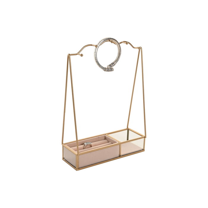 Home ESPRIT Boîte à bijoux Beige Doré Métal