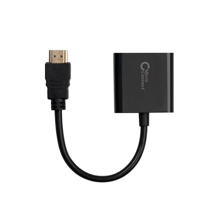 MicroConnect HDMVGA1B Adaptateur HDMI mâle vers VGA femelle, Noir