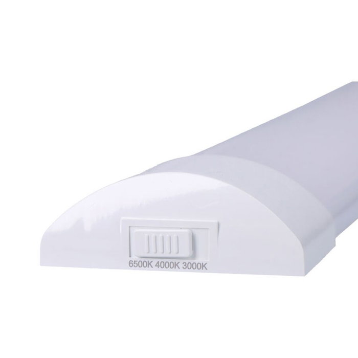 Edm Reglette LED 20W 3CCT 2045lm Blanc Température Variable 6500K/4000K/3000K 60x2,6x7,4cm