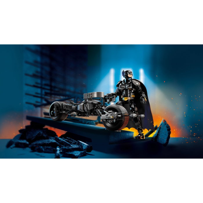 LEGO DC Batman 76273 Figurine de Batman construisible et Batpod