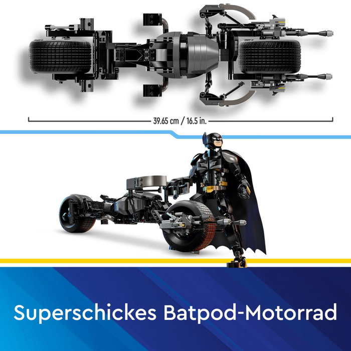 LEGO DC Batman 76273 Figurine de Batman construisible et Batpod