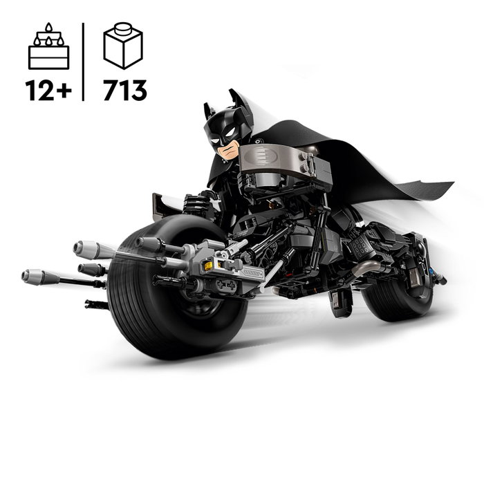 LEGO DC Batman 76273 Figurine de Batman construisible et Batpod