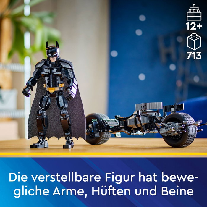 LEGO DC Batman 76273 Figurine de Batman construisible et Batpod