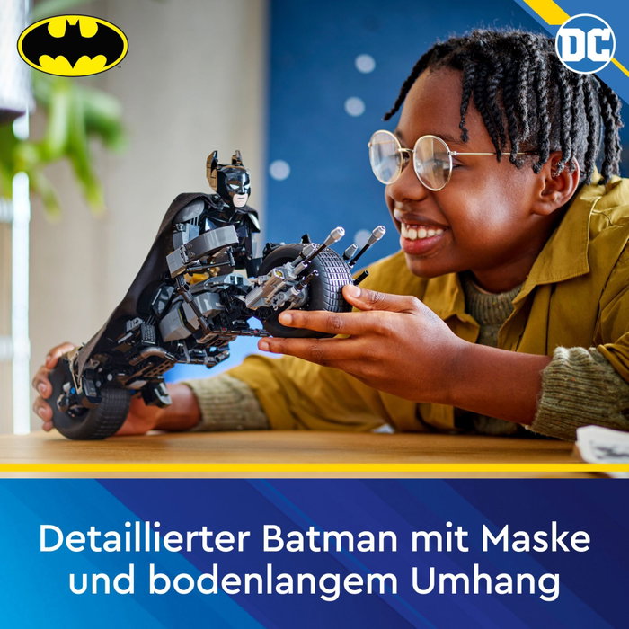 LEGO DC Batman 76273 Figurine de Batman construisible et Batpod