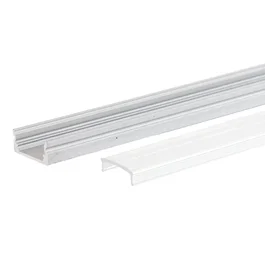BX3 Light Profil en aluminium pour ruban LED BX3-A1707 - Diffuseur opale 2 m - Protection et finition uniforme pour intérieur et extérieur