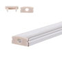 BX3 Light SU-A1707 Profilé Aluminium pour Bande LED avec Diffuseur Opale 2 Mètres