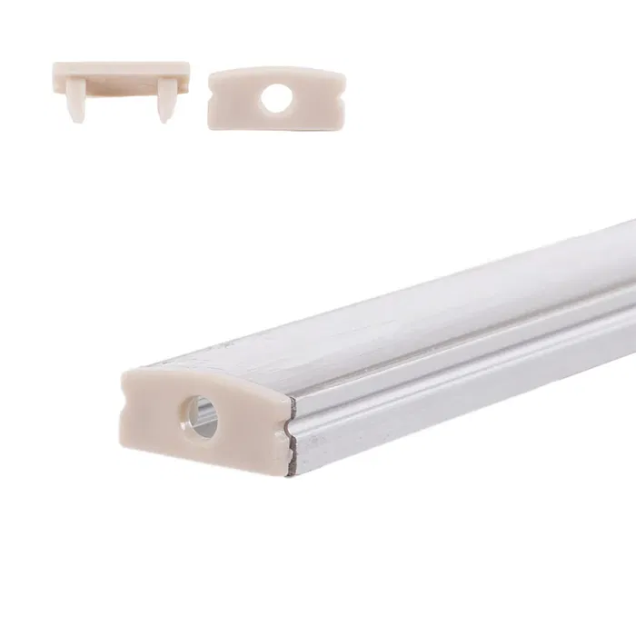 BX3 Light Profil en aluminium pour ruban LED BX3-A1707 - Diffuseur opale 2 m - Protection et finition uniforme pour intérieur et extérieur