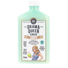 Lola Cosmetics Shampoing DRAMA QUEEN COCO 250 ml - Restaure Nutrition Hydratation Cheveux Secs Ternes Apporte Brillance Douceur Élasticité