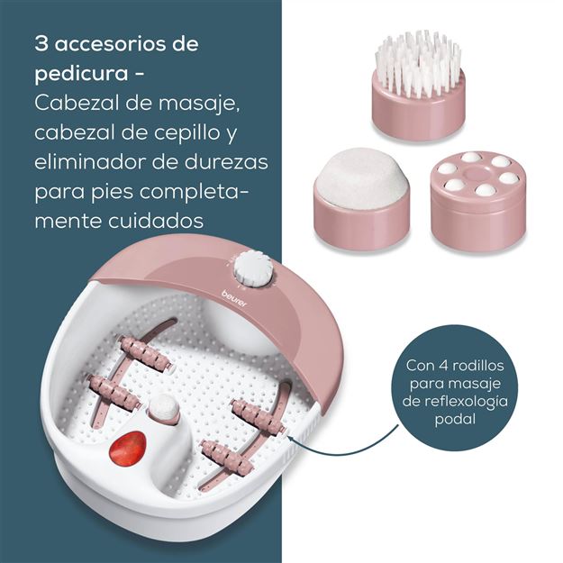 Beurer FB-20 Spa et centre de bien–être pour les pieds avec bain, hydrojets, massage vibrant, pédicure et lumière infrarouje