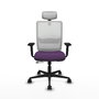 Piqueras Y Crespo Haches, Chaise de bureau Sincro/Traslack, Violet et Blanc