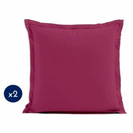 Lovely Home Lot de 2 taies d'oreiller Fuchsia 63 x 63 cm
