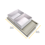 Emuca Kit de plateau et cadre de roulement soft close, module 800mm, Gris pierre