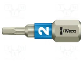 WERA Embout de tournevis Hex Plus HEX 2mm TORSION 1/4 inch
