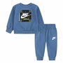 Ensemble de Sport pour Enfants Nike Nsw Future Utility Crew Bleu