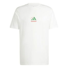 T-shirt à manches courtes homme Adidas Pizza Blanc 13-14 Ans