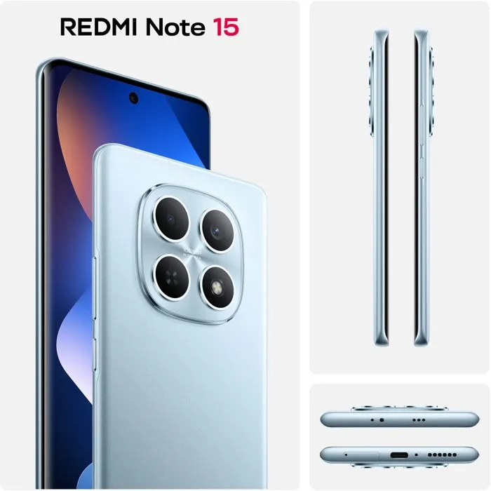 Xiaomi Redmi Note 15 6GB RAM 128GB Bleu Glaciar