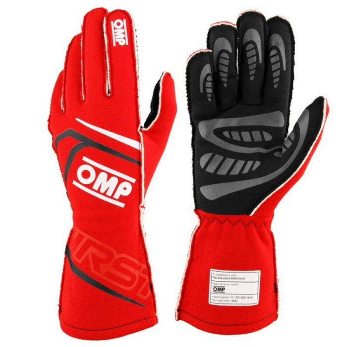 Omp Gants First Fia 8856-2018 My2025 Rouge Taille M Omp Gants First Fia 8856-2018 My2025 Rouge Taille M