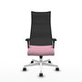 Piqueras y Crespo Chaise de Bureau Albacete XL Rose et Noir
