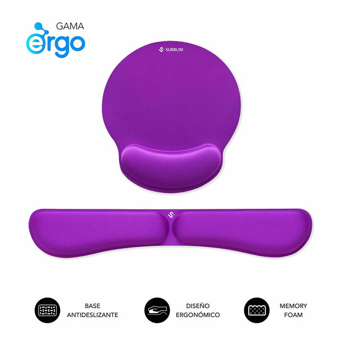 Tapis de Souris Subblim SUBMP-04E022 Violet