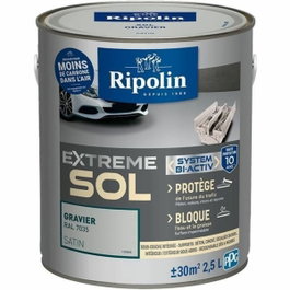 Ripolin Peinture de sol Protection Extrême Gravier RAL 7035 satinée - 2,5 L