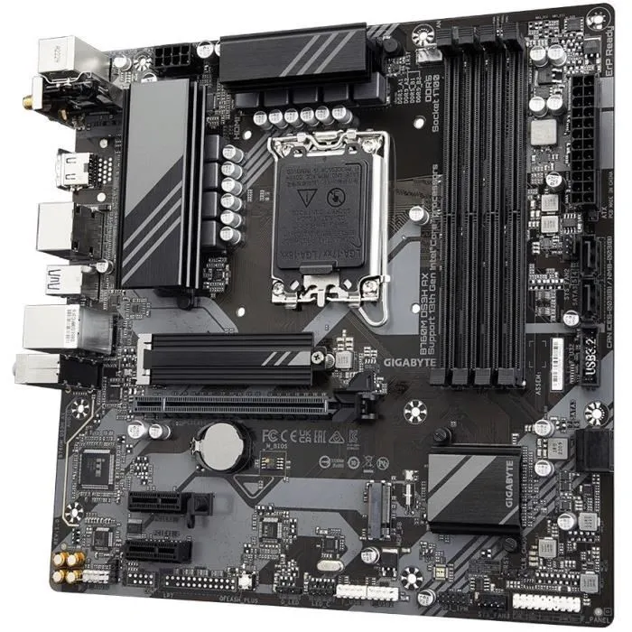 Gigabyte B760M DS3H AX Carte Mère Socket LGA 1700 DDR5 Wi-Fi 6E