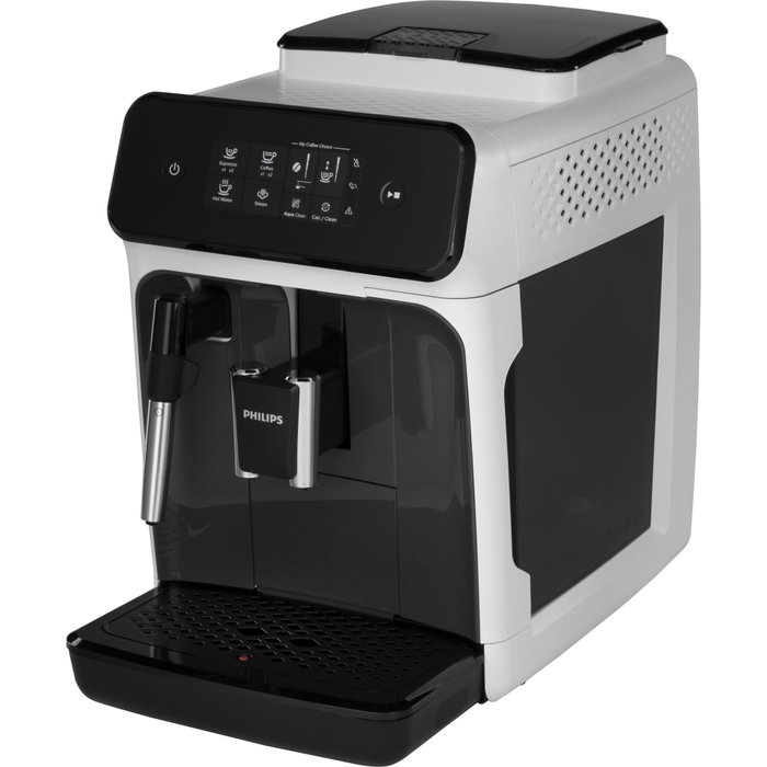 Philips Machine à café entièrement automatique Series 1200 LatteGo EP1223/00 Blanc/Noir Philips Machine à café entièrement automatique Series 1200 LatteGo EP1223/00 Blanc/Noir