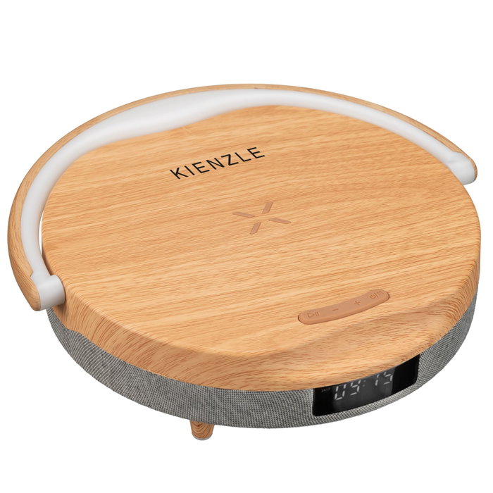 Kienzle Réveil LED avec Haut-parleur Bluetooth et Chargeur Sans Fil