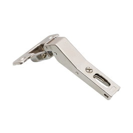Salice - Bisagra Série 200 - Codo desplazado 45° - Charnière à culasse Ø35mm pour portes d'armoire, réglable, en acier nickelé mat