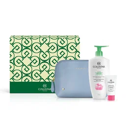 Collistar Set Special Perfect Body avec Fluide Corps 400 ml, Crème Visage 25 ml et Pochette Bleue